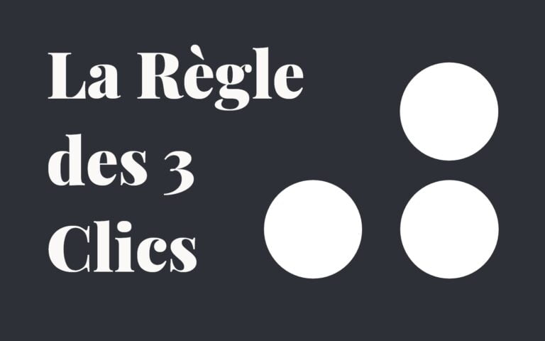 la regle des 3 clics