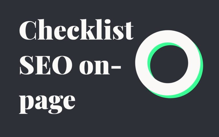 checklist seo on page
